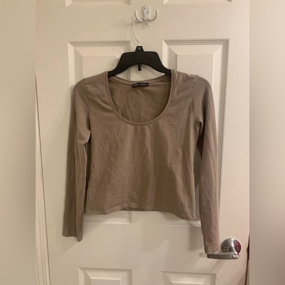 zara long sleeve crop